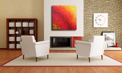 Abstract Art 25 in Living Room
