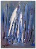 Abstract Painting: Blue Woods