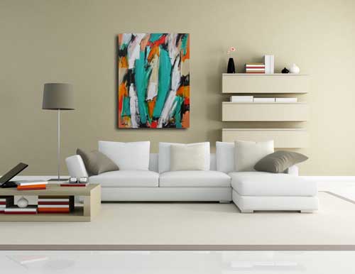 Abstract Art One in living room