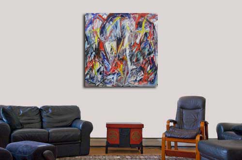 Abstract Art 33 in Living Room