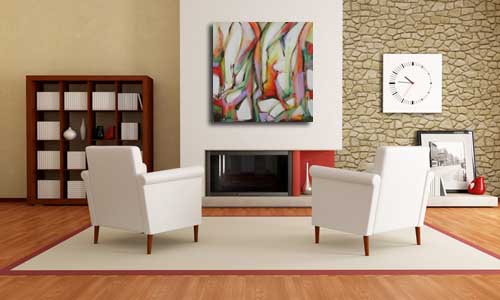 Abstract Art 46 in Living Room