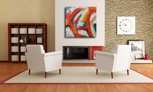 Abstract Art 48 in Living Room