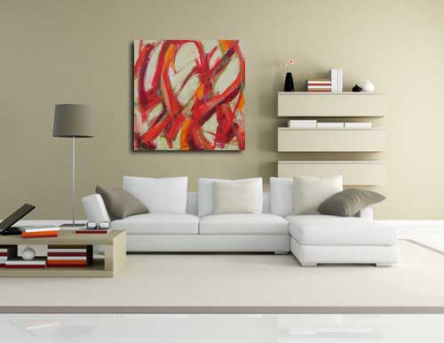 Abstract Art 54 in Living Room
