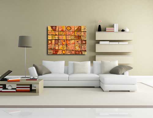 Abstract Art 65 in Living Room