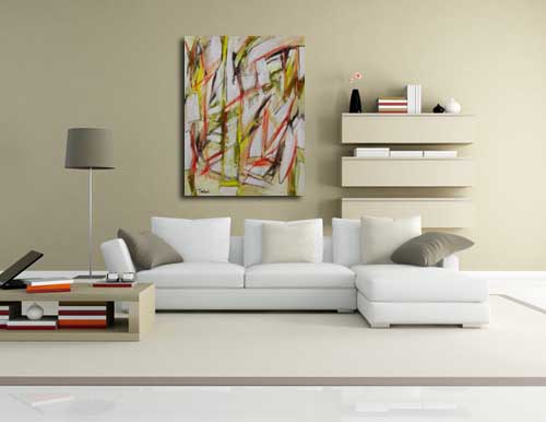 Abstract Art Eight in living room