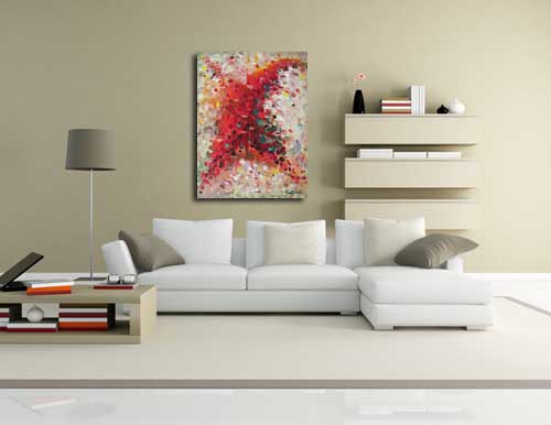 Contemporary Painting 10 in living room