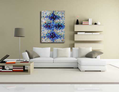 Contemporary Painting 11 in living room