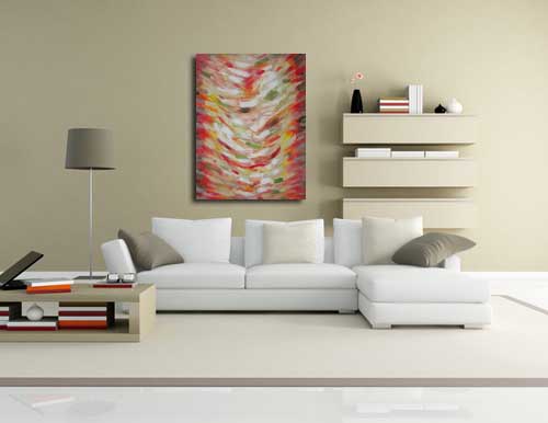 Contemporary Painting 14 in living room