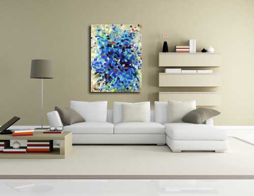 Contemporary Painting 5 in living room