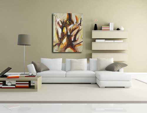 Contemporary Painting 8 in living room