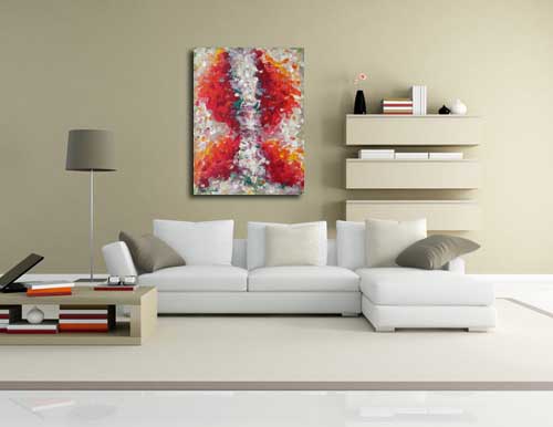 Contemporary Painting 9 in living room