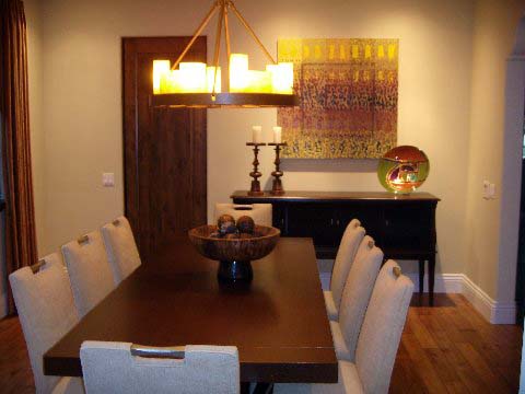 Abstract Painting in Dining Room